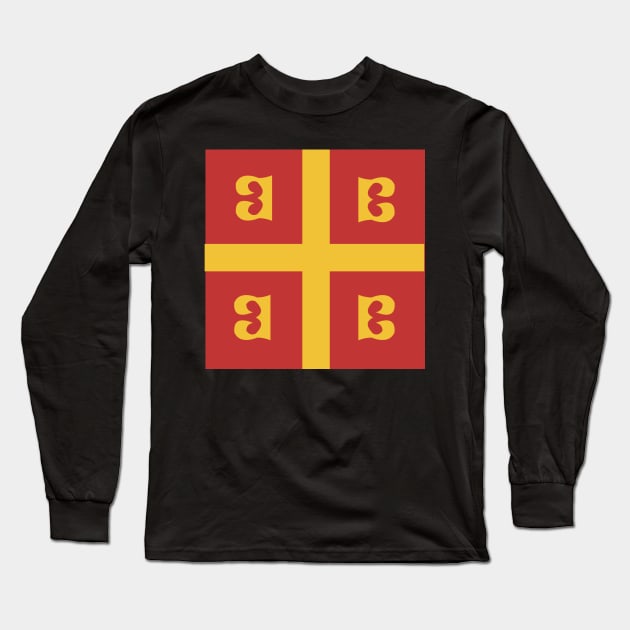 Byzantine Flag - Palaiologos Dynasty Long Sleeve T-Shirt by MeatMan